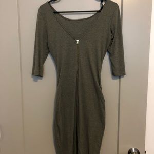 Bodycon olive dress